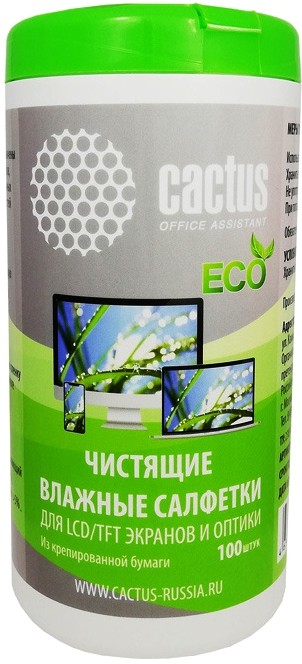 Салфетки CACTUS CS-1001 PE 100 PCS