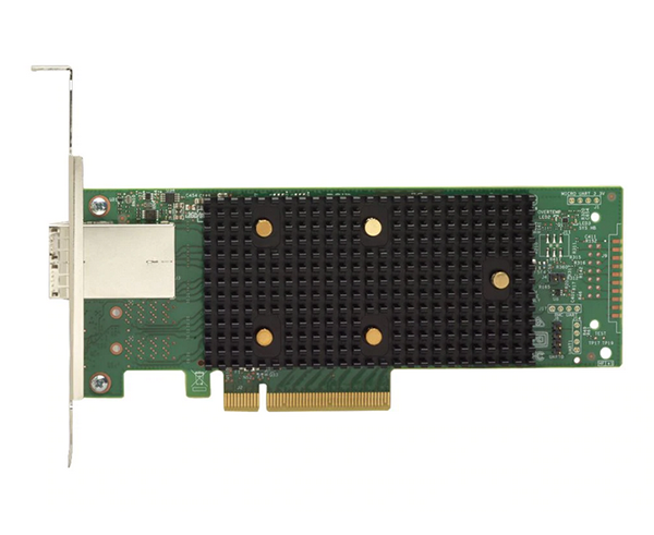 SAS 9400-8e SGL (05-50013-01) PC Ie 3.1 x8 LP, Tri-Mode SAS/SATA/NV Me 12 G HBA, 8port(2*ext SFF8644), 3408 IOC