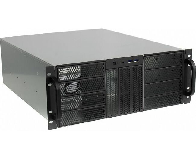 Корпус Procase RE411-D11 H0-E-55 Корпус 4 U server case,11x5.25+0 HDD,черный,без блока питания,глубина 550мм,MB EATX 12"x13"