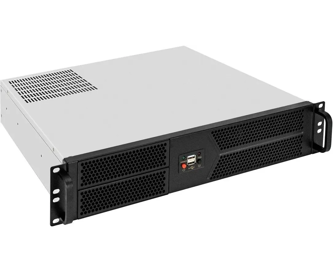 Корпус Exegate Pro 2 U400-04 EX298520 RUS RM 19", высота 2 U, глубина 400, БП 400 ADS, 2*USB