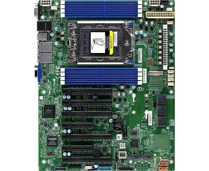 Материнская плата Super Micro MBD-H12 SSL-I-O Intelligent Platform Management Interface, Single AMD EPYC™ 7003/7002 Series Processor, 2 TB Registered ECC