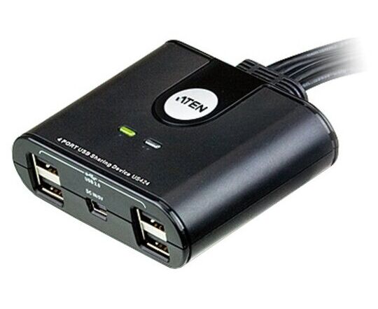 KVM-переключатель электронный Aten US424-AT 4 Port USB Sharing Device