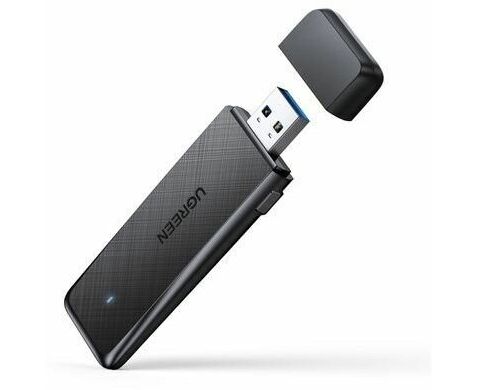 Адаптер UGREEN CM492 50340 AC1300 Wireless Network Adapter Black