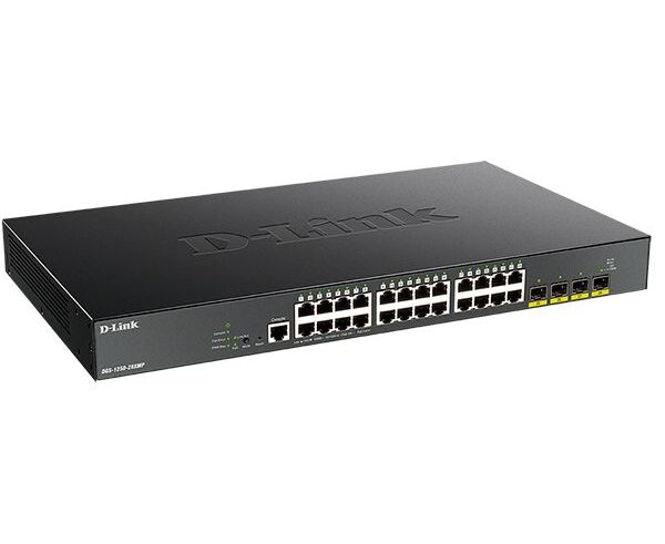 Коммутатор D-Link DGS-1250-28 XMP черный