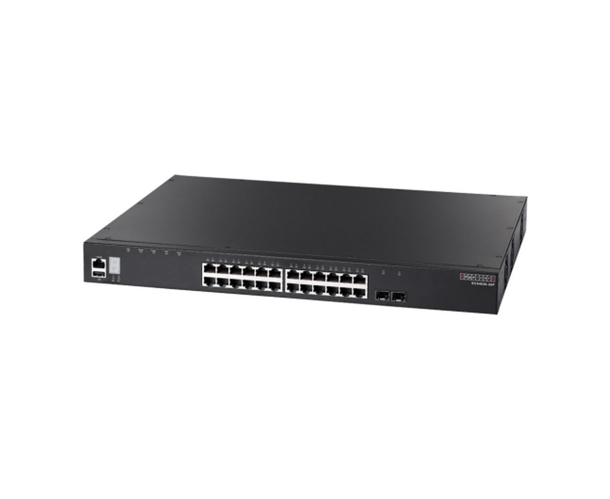 Коммутатор Edge-cor E ECS4620-28 P 24 x GE + 2 x 10 G SFP+ ports + 1 x expansion slot (for dual 10 G SFP+ ports)