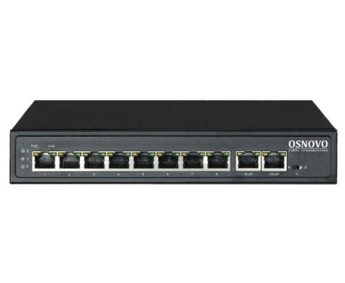 Коммутатор Osnovo (SW-21000(120 W)) 2 SFP 8 Po E 120 W