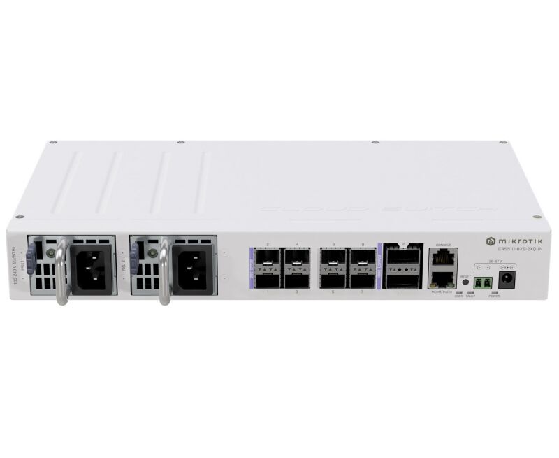 Коммутатор MIKROTIK CRS510-8 XS-2 XQ-IN Cloud Router Switch