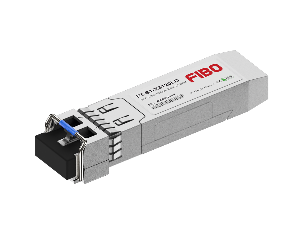 SFP модуль FIBO FT-S1-X3120 LD 1.25 G, 20 км, TX 1310 нм, DDM, LC