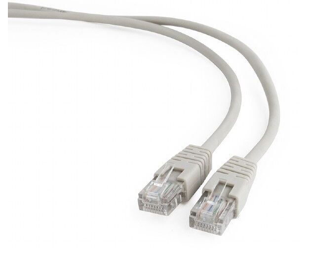 Патч-корд UTP5e, 7.5 м, литой, многожильный, биметалл CCA, 26 AWG, PVC, серый CABLEXPERT PP12-7.5 M