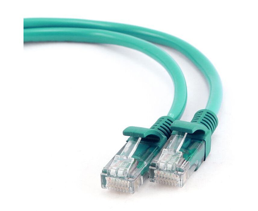 Патч-корд UTP Cablexpert PP12-1.5 M/G кат.5e, 1.5м, литой, многожильный (зелёный)