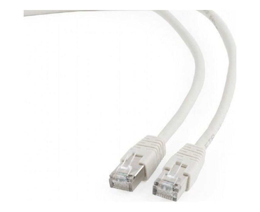 Патч-корд FTP6, 5 м, литой, многожильный, биметалл CCA, 26 AWG, PVC, серый CABLEXPERT PP6-5 M