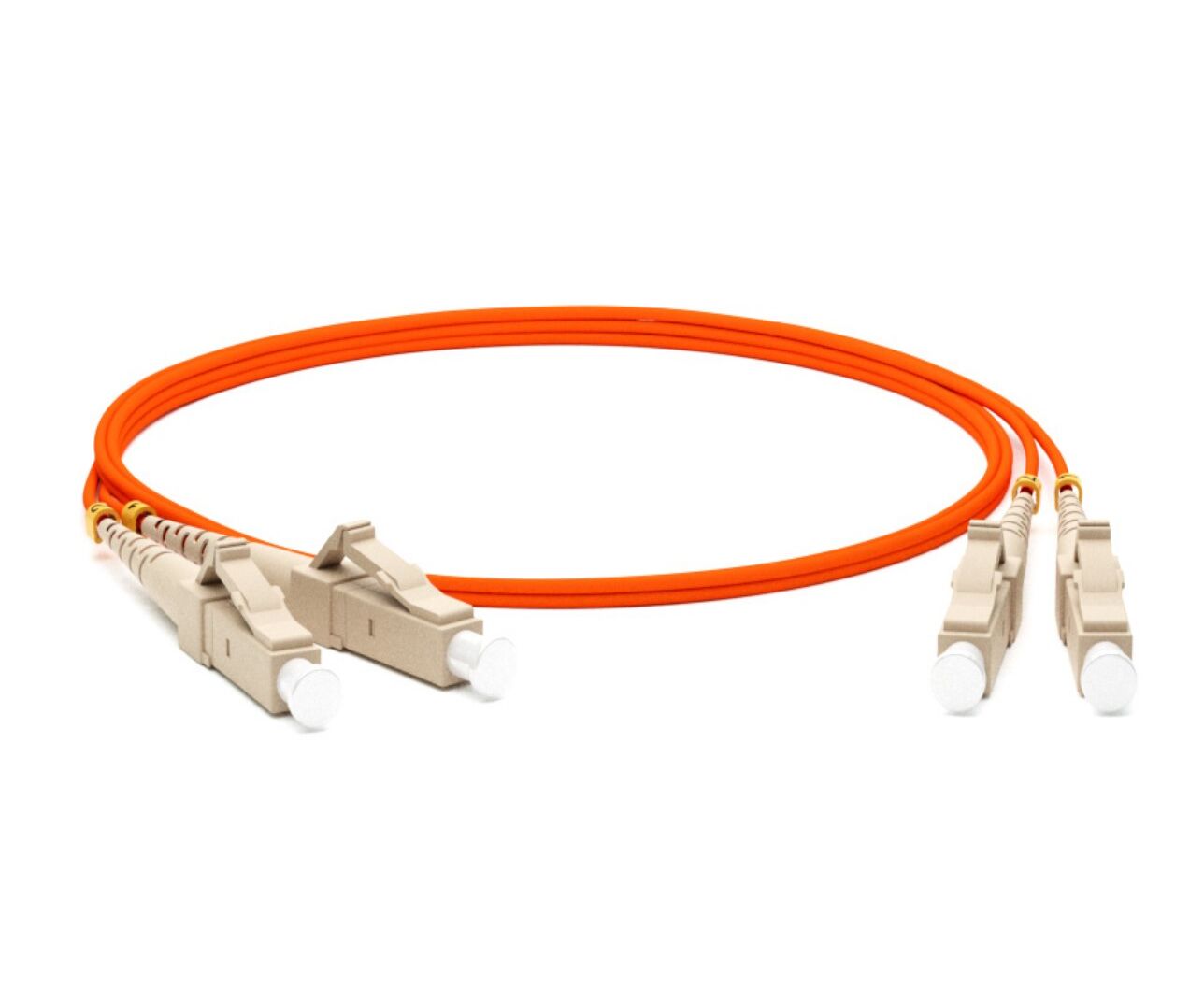 Патч-корд Hyperline FC-D2-50-LC/¬PR-LC/¬PR-H-2 M-LSZH-OR (FC-50-LC-LC-PC-2 M) MM 50/-125, LC-LC, 2.0 мм, duplex, LSZH, 2 м
