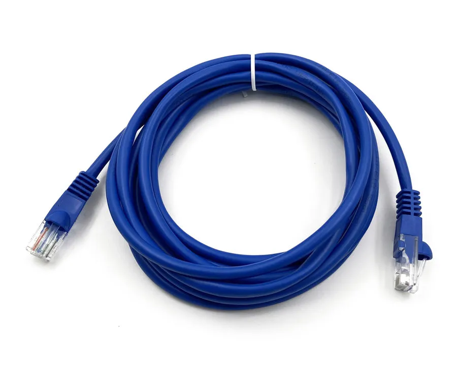 Патч-корд Buro (UTP-5 E-3 M-BL) UTP 4 пары cat5 E CCA molded 3м синий RJ-45 (m)-RJ-45 (m)