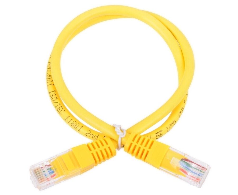 Патч-корд NEOMAX NM13001-030 Y UTP 3 м, cat.5е, желтый, многожильный