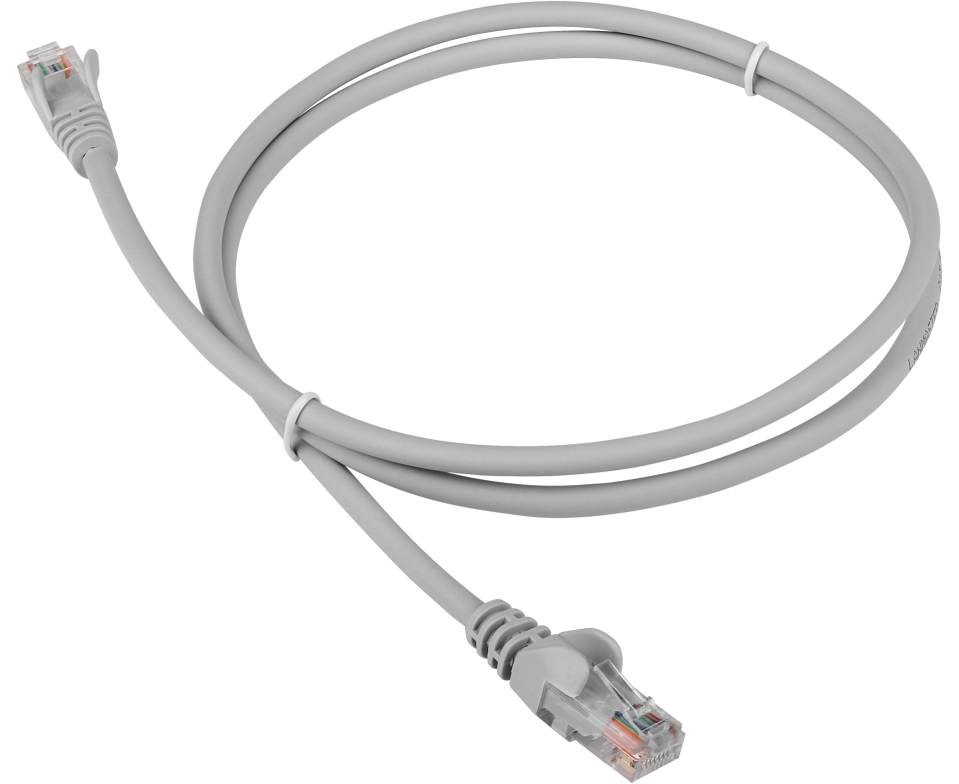 Патч-корд LANMASTER (LAN-PC45/U5 E-1.5-GY) LSZH UTP кат.5e, 1.5 м, серый