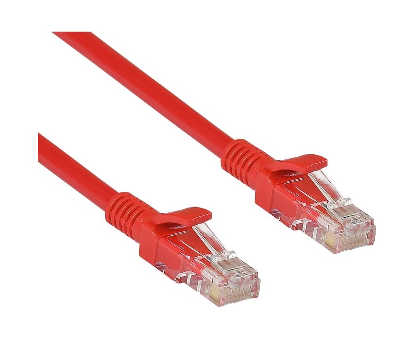Патч-корд Exegate UTP-RJ45-RJ45-5e-1 M-RD (EX258673 RUS) 1 м, красный