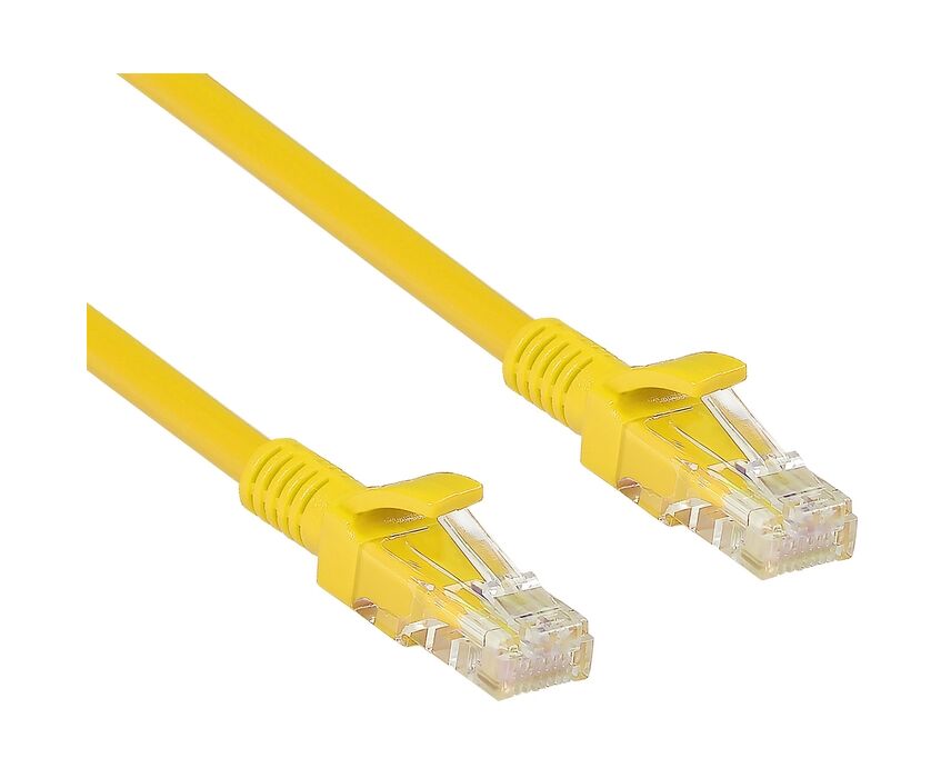 Патч-корд Exegate UTP-RJ45-RJ45-5e-1,5 M-YL (EX258668 RUS) 1.5м, желтый
