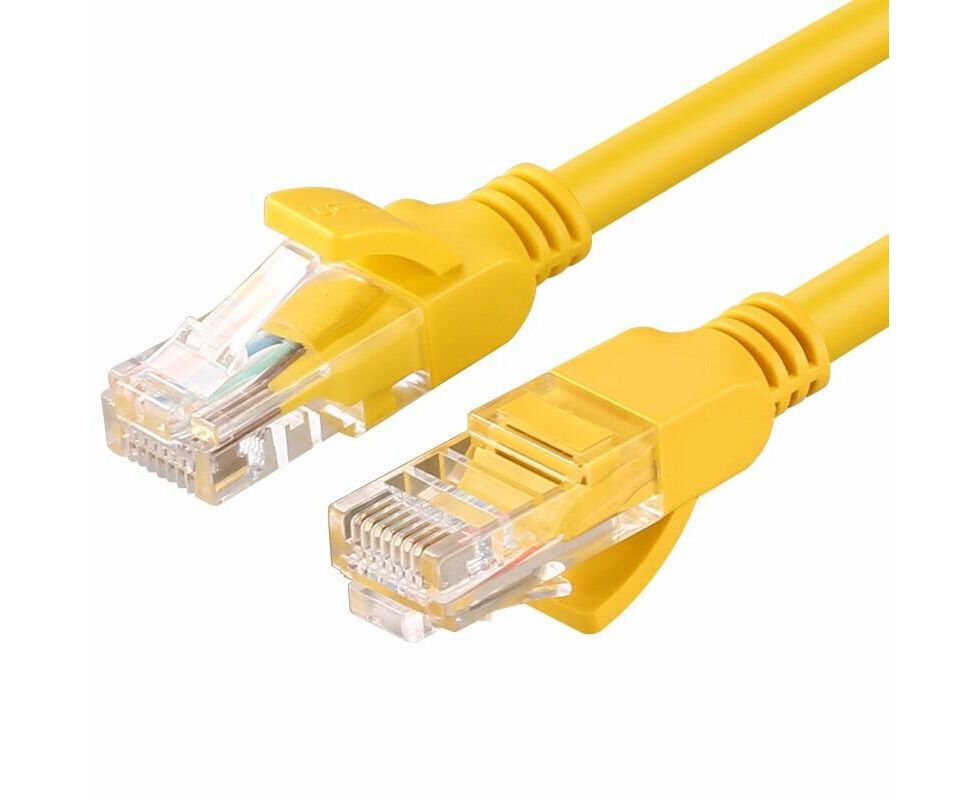 Кабель UGREEN NW103 11232 Cat5e U/UTP Lan cable 26 AWG 3m Yellow