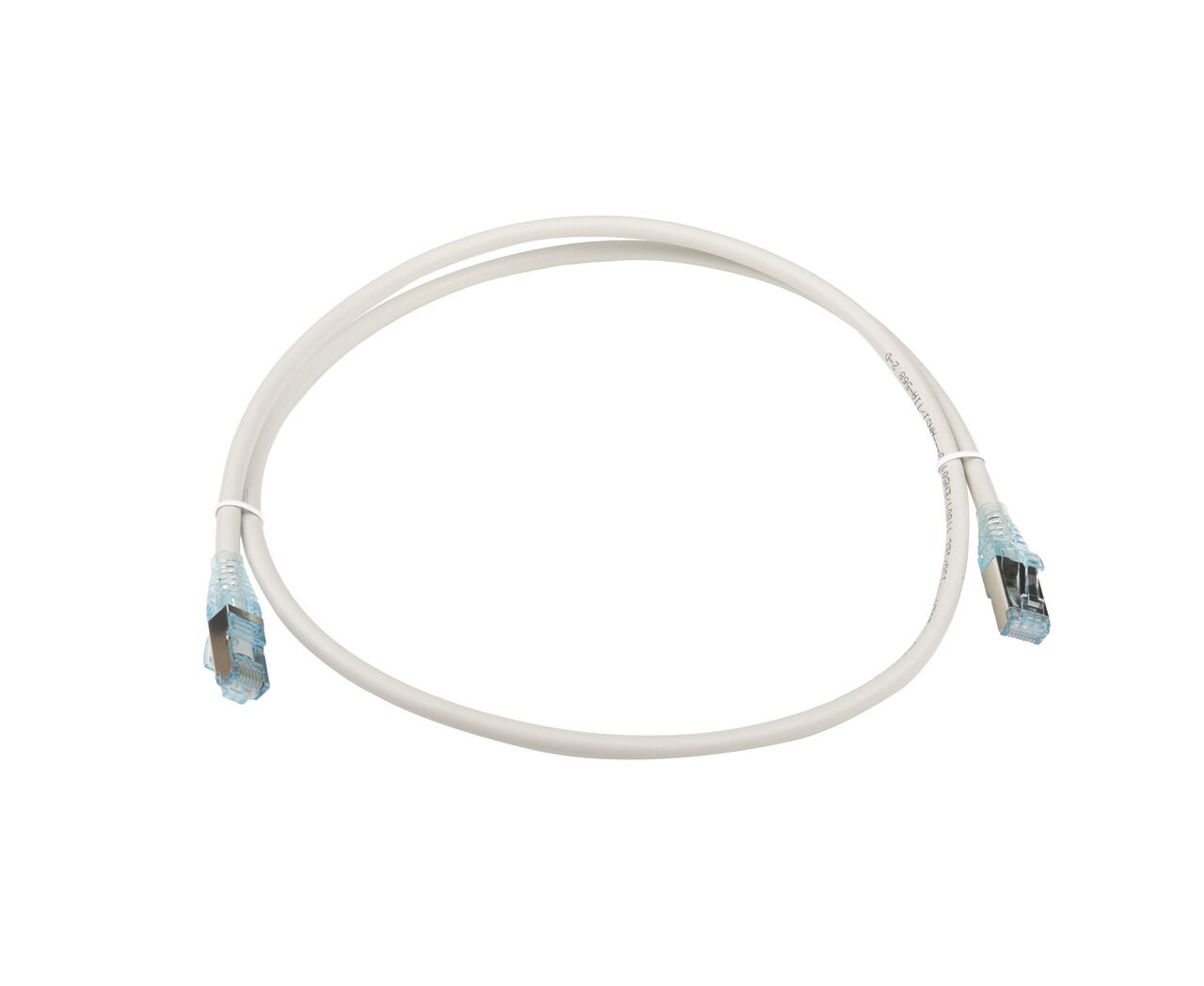 Патч-корд Hyperline PC-LPM-STP-RJ45-RJ45-C6-1 M-LSZH-GY F/UTP, экранированный, Cat.6, LSZH, 1 м, серый