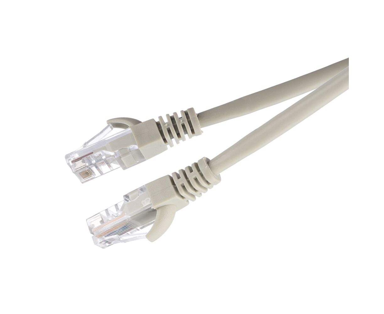 Патч-корд Go Power RJ-45 (m)-RJ-45 (m) 1.0м кат.5е ПВХ 26 AWG CCA серый Premium Zip-Lock c подвесом