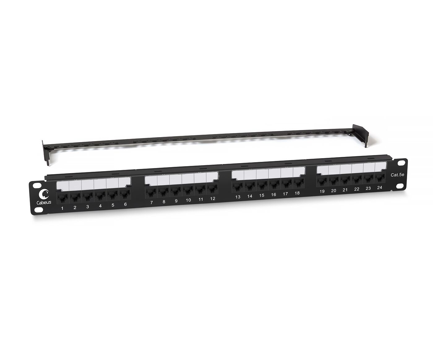 Патч-панель Cabeus PL2-24-Cat.5e-Dual