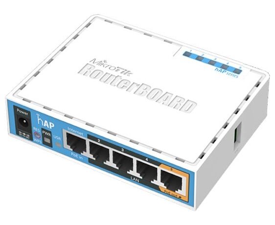 Mikro Tik Router BOARD RB951 Ui-2n D (h AP), Wi-Fi Роутер, 2.4 G Hz, 802.11b/g/n, MIMO 2x2, 22 д Бм, 5x LAN, раздача Po E (на LAN5)