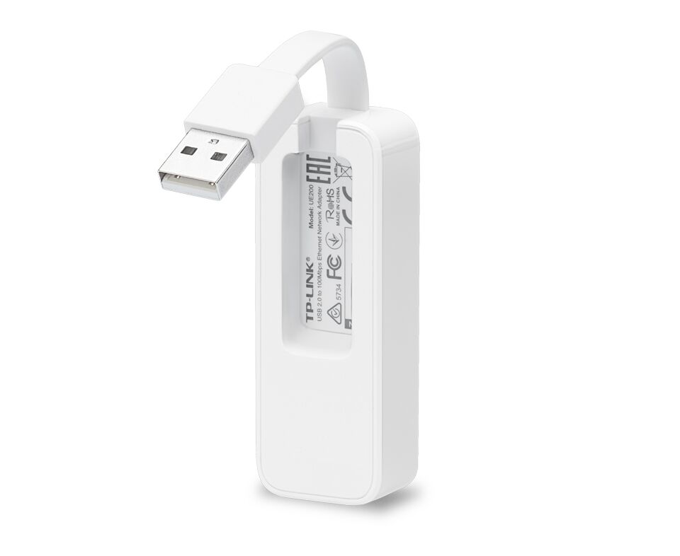 TP-LINK UE200, USB2.0 Сетевой адаптер, 100 Mbps, 1x RJ45, RTL8152 B