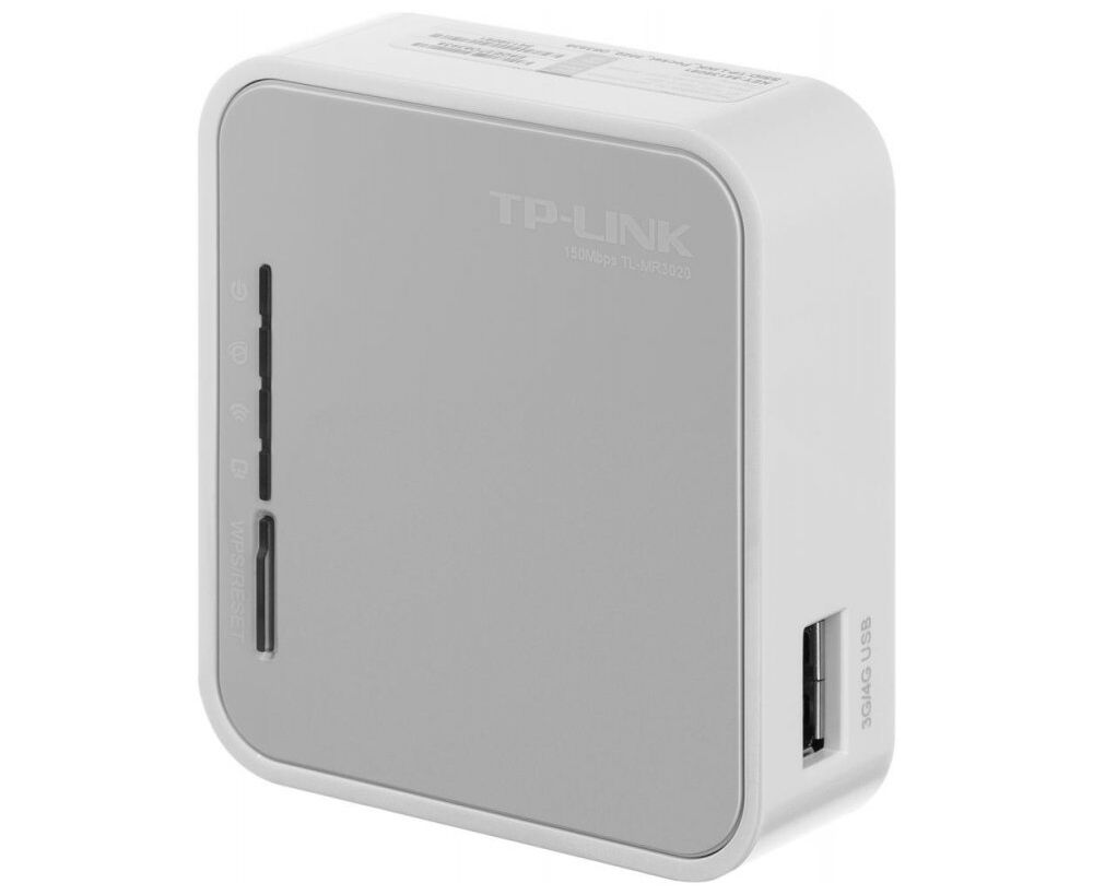 TP-LINK TL-MR3020, 4 G Wi-Fi Роутер портативный, 150 Mbps, 2.4 G Hz, 802.11n/g/b, internal antenna