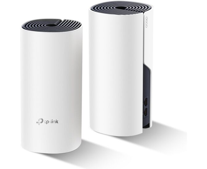 Бесшовный Mesh роутер TP-Link Deco M4 (DECO M4(2-PACK)) AC1200 10/100/1000 BASE-TX белый (упак.2шт)