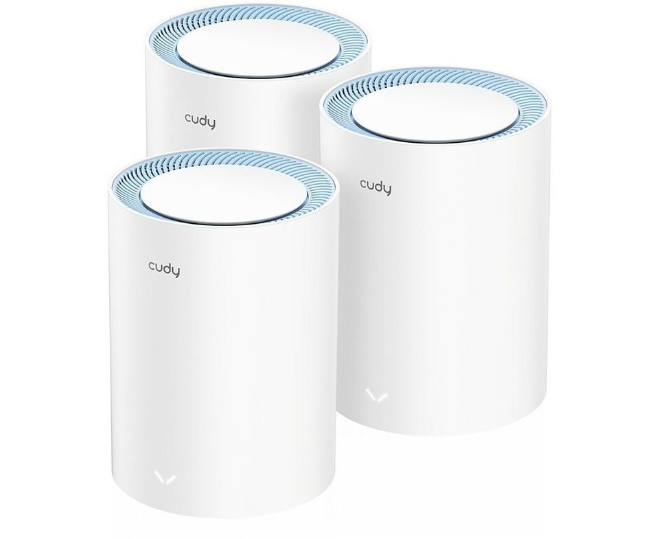 Бесшовный Mesh роутер Cudy M1200 (3-Pack) AC1200 10/100 BASE-TX белый