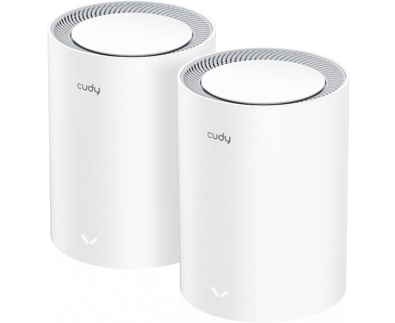 Бесшовный Mesh роутер Cudy M1800 (2-Pack) AX1800 10/100/1000 BASE-TX белый