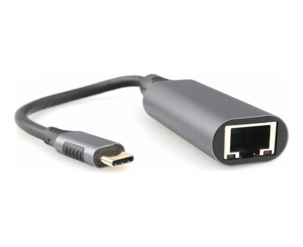 Адаптер интерфейсов Cablexpert A-USB3 C-LAN-01 USB-C вилка в Гигабитную сеть Ethernet RJ-45