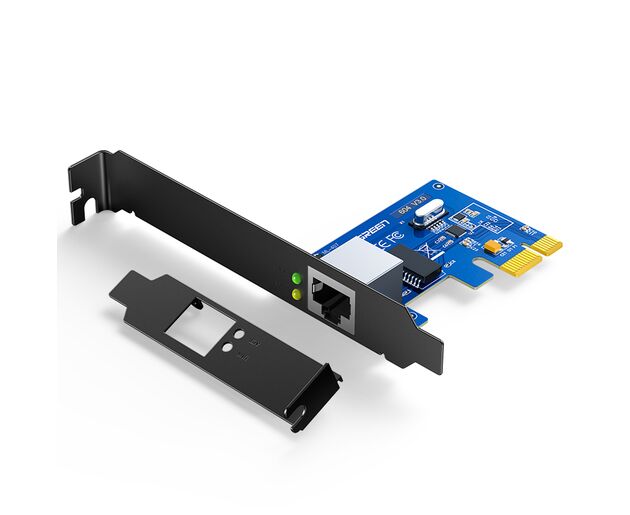 Адаптер UGREEN US230 30771 Gigabit 10/100/1000 Mbps PCI Express Network Adapter Black
