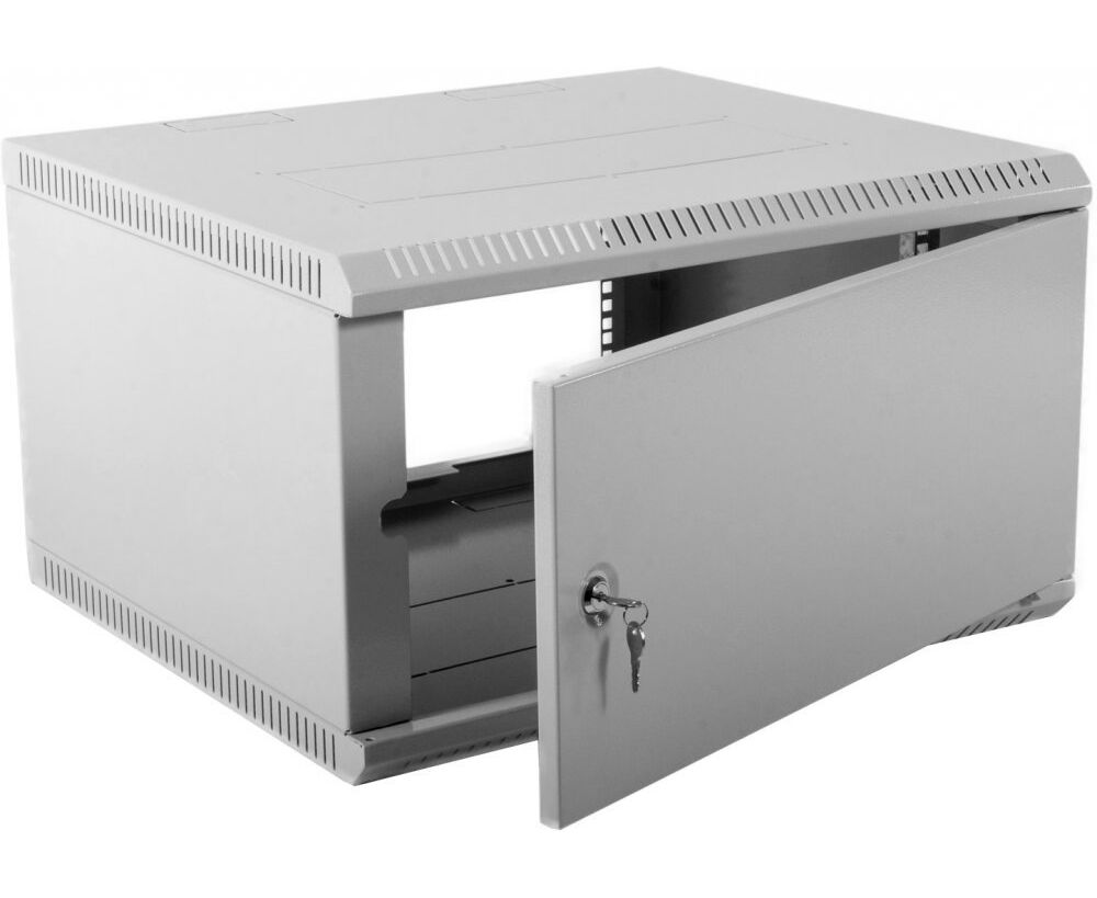 ЦМО Шкаф телекоммуникационный настенный разборный 6 U (600х 350) дверь металл (ШРН-Э-6.350.1) (1 коробка)