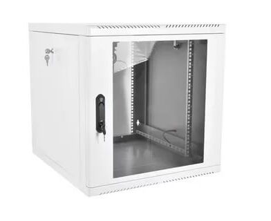 Шкаф телекоммуникационный настенный разборный 12 U (600х 520), съемные стенки, дверь стекло