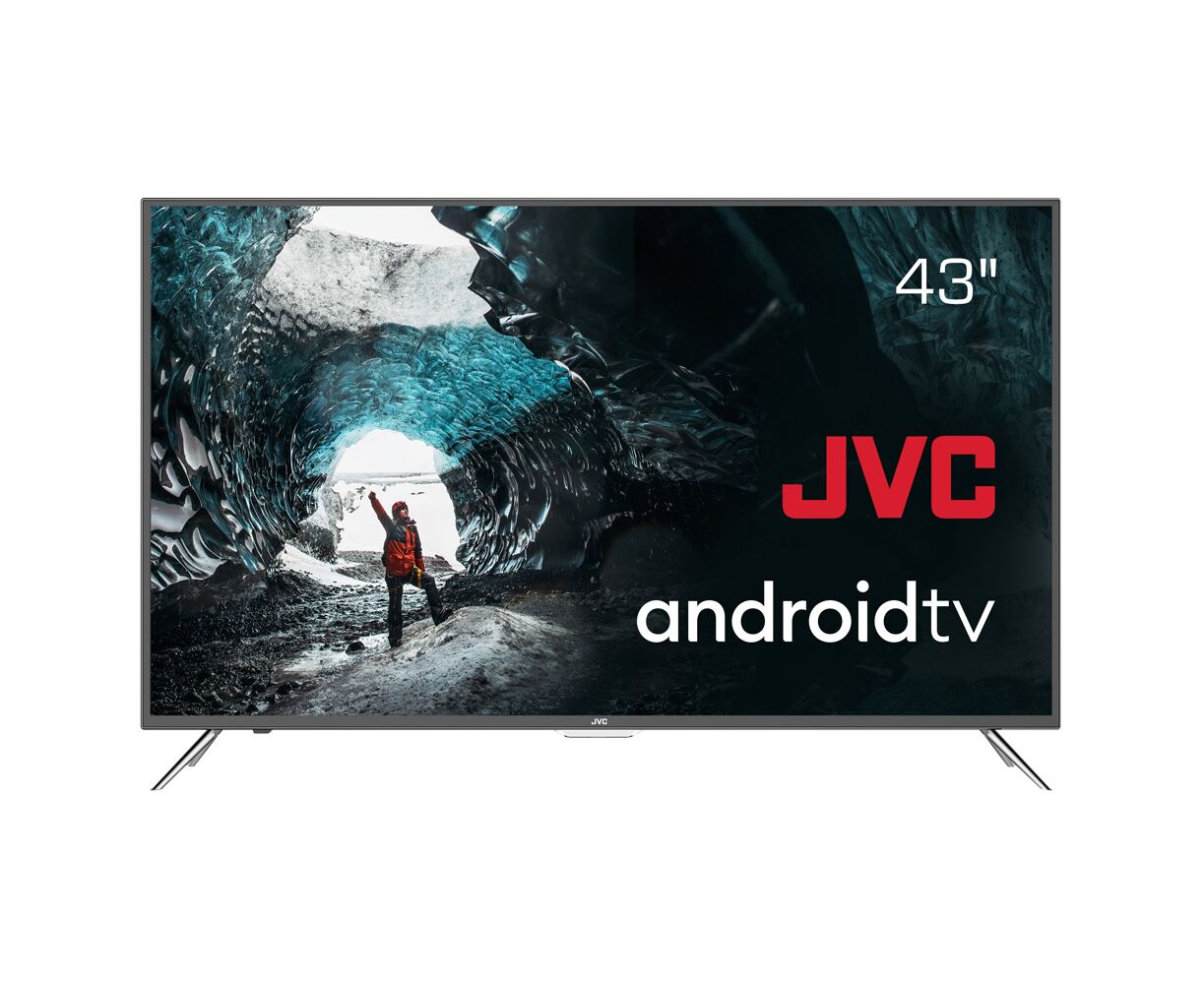 43" Телевизор JVC LT-43 M697 черный 1920x1080, Full HD, 60 Гц, Wi-Fi, Smart TV, Android TV