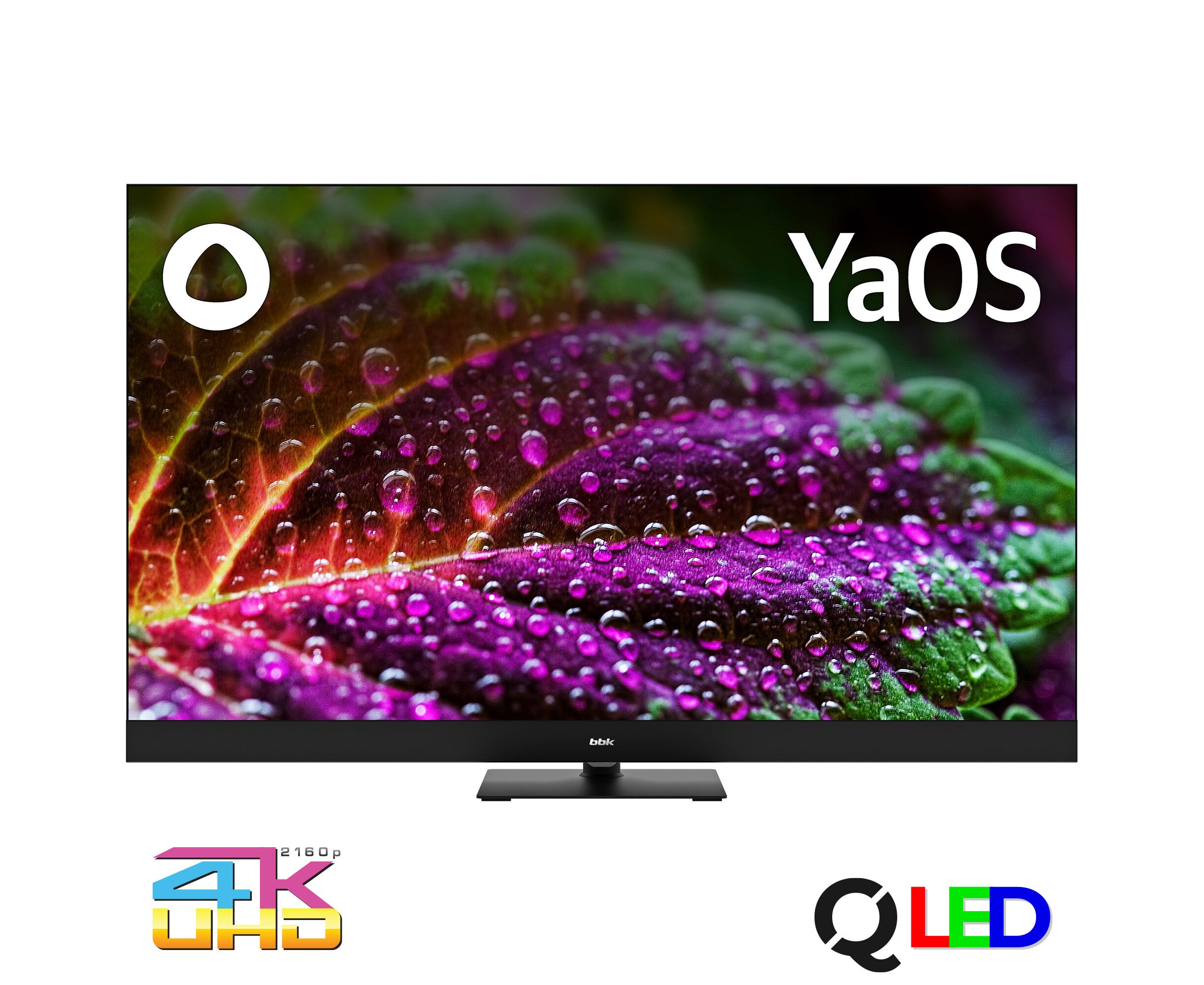 50" Телевизор BBK 50 LED-8259/UTS2 C черный 3840x2160, 4 K Ultra HD, 60 Гц, Wi-Fi, Smart TV, Яндекс.ТВ