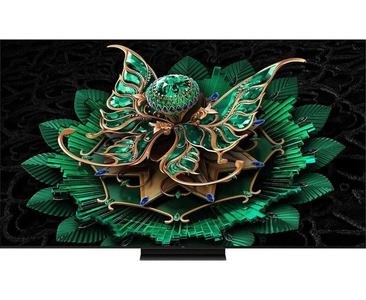55" Телевизор TCL 55 C7 K черный QLED 3840x2160, 4 K Ultra HD, 140 Гц, Wi-Fi, Smart TV, Google TV