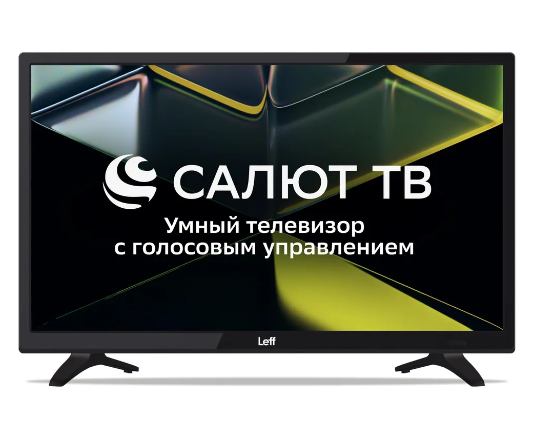24" Телевизор LEFF 24 F690 T черный 1920x1080, Full HD, 60 Гц, Smart TV, Салют ТВ