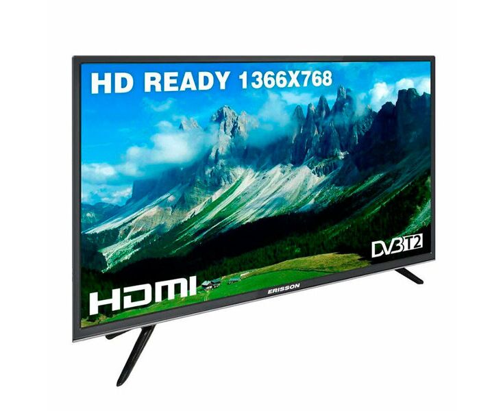 32" Телевизор ERISSON 32 LES803 T2 черный 1366x768, HD, 60 Гц