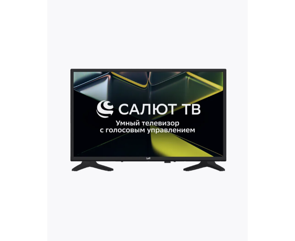32" Телевизор LEFF 32 H690 T черный 1366 x 768, HD, 60 Гц, Wi-Fi, Smart TV, Салют ТВ