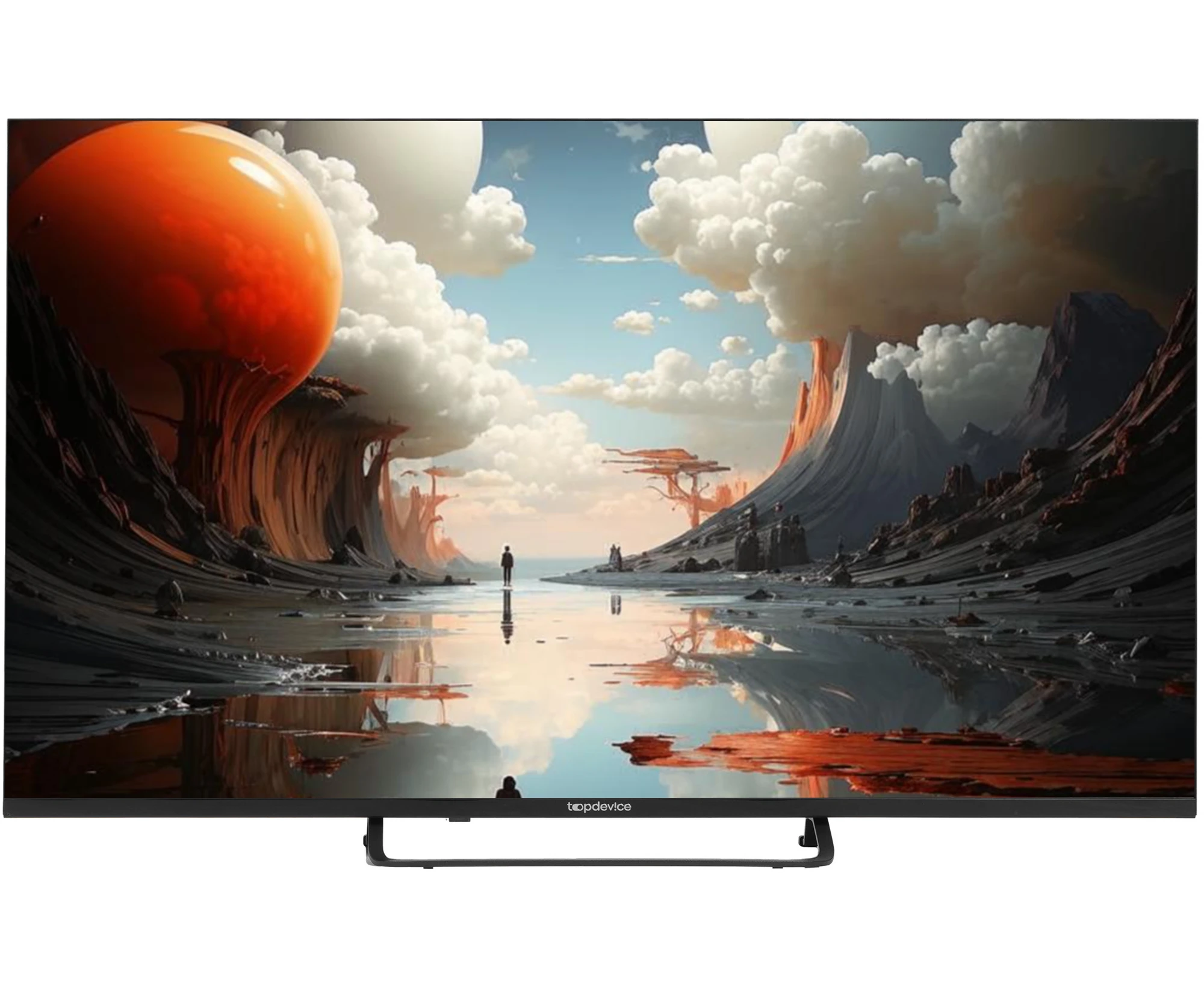 43" Телевизор Top Device TDTV43 CS03 U черный 3840x2160, 4 K Ultra HD, 60 Гц, Wi-Fi, Smart TV, Яндекс ТВ