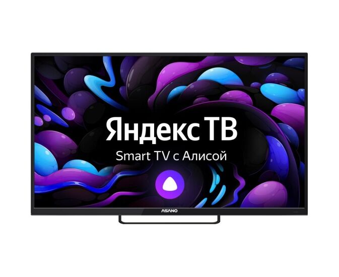 50" Телевизор ASANO 50 LU8120 T черный 3840x2160, 4 K Ultra HD, 60 Гц, Wi-Fi, Smart TV, Яндекс ТВ