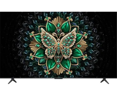 75" Телевизор TCL 75 C6 K черный Mini LED 3840x2160, 4 K Ultra HD, 144 Гц, Wi-Fi, Smart TV, Google TV