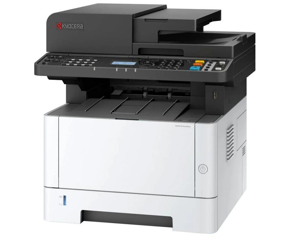 МФУ Kyocera Ecosys MA4000wifx 110 C1 D3 NL0 ч/б лазерный, А4, 40стр/мин, 1200x1200dpi, 512 Мб, USB 2.0, Network, Wi-Fi, Hy PAS, лоток 250л, Duplex