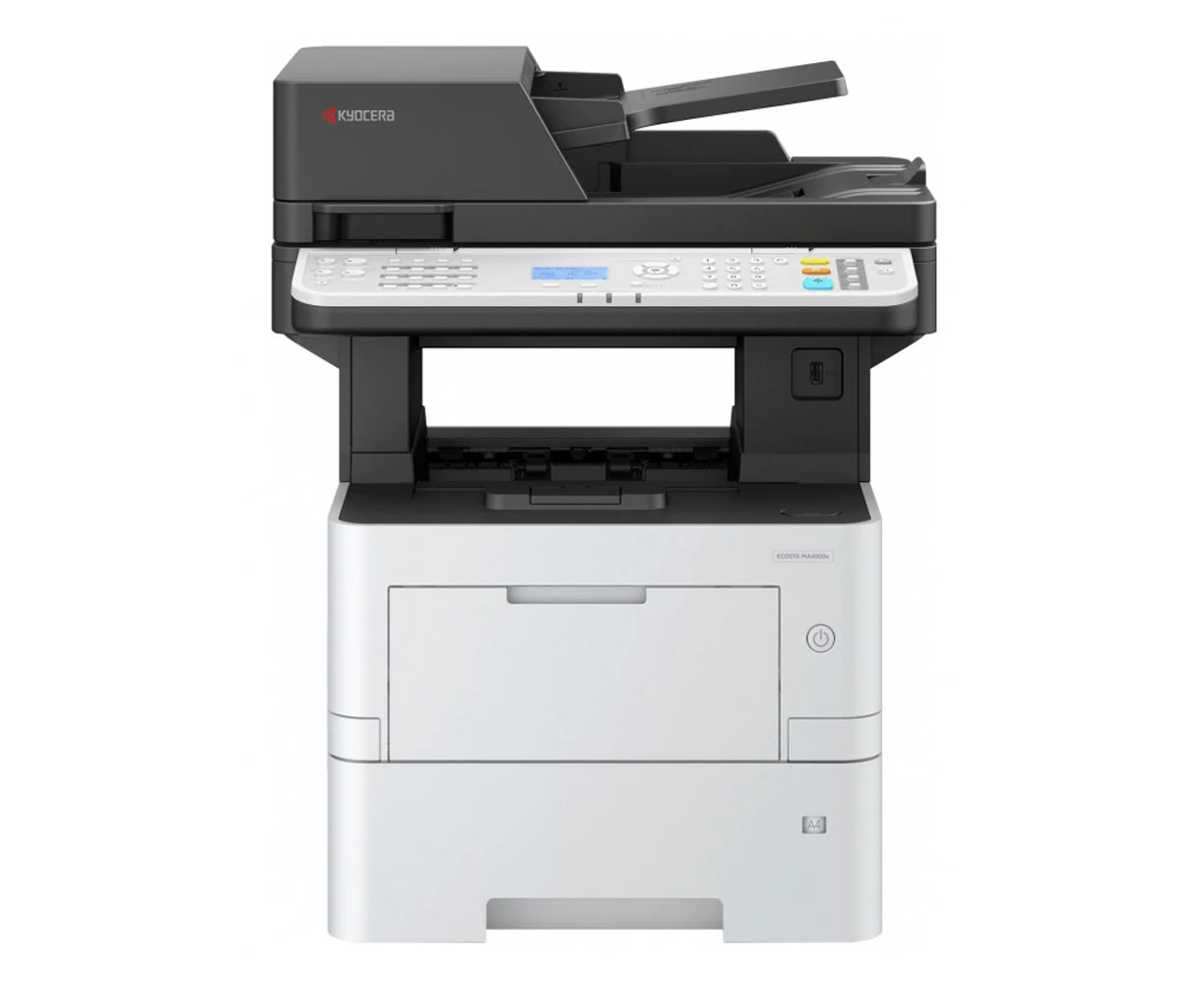 МФУ Kyocera Ecosys MA4500x (110 C133 AX0) P/C/S, ч/б, A4, 45стр/мин, 1 Гб, USB 2.0, Network, л/500л, Duplex, DADF