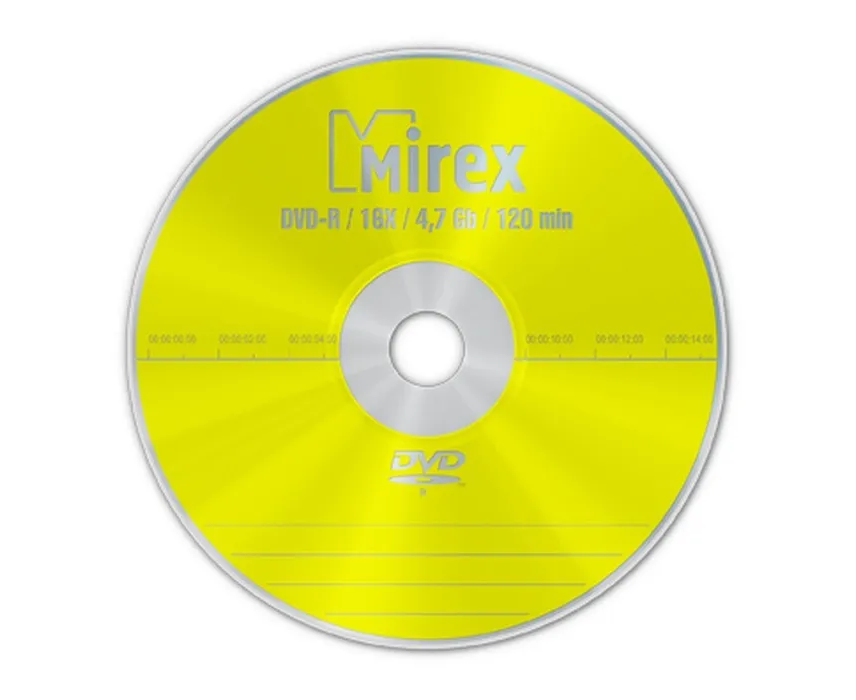 Диск DVD-R Mirex (UL130003 A1 T) 4.7 Gb, 16x, Shrink (50), (50/500)