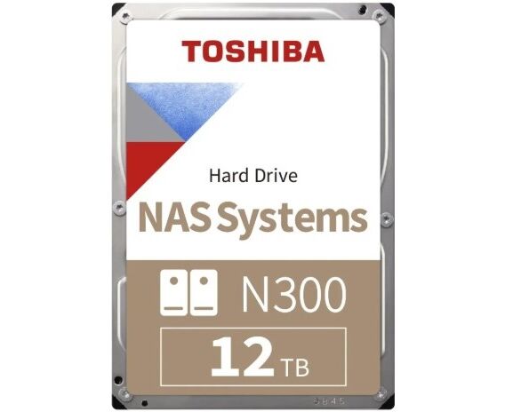 HDD Toshiba N300 (HDWG51 CUZSVA) NAS SATA3 3.5" 12 TB 7200 512 Mb 6 Gb/s 1 year warranty