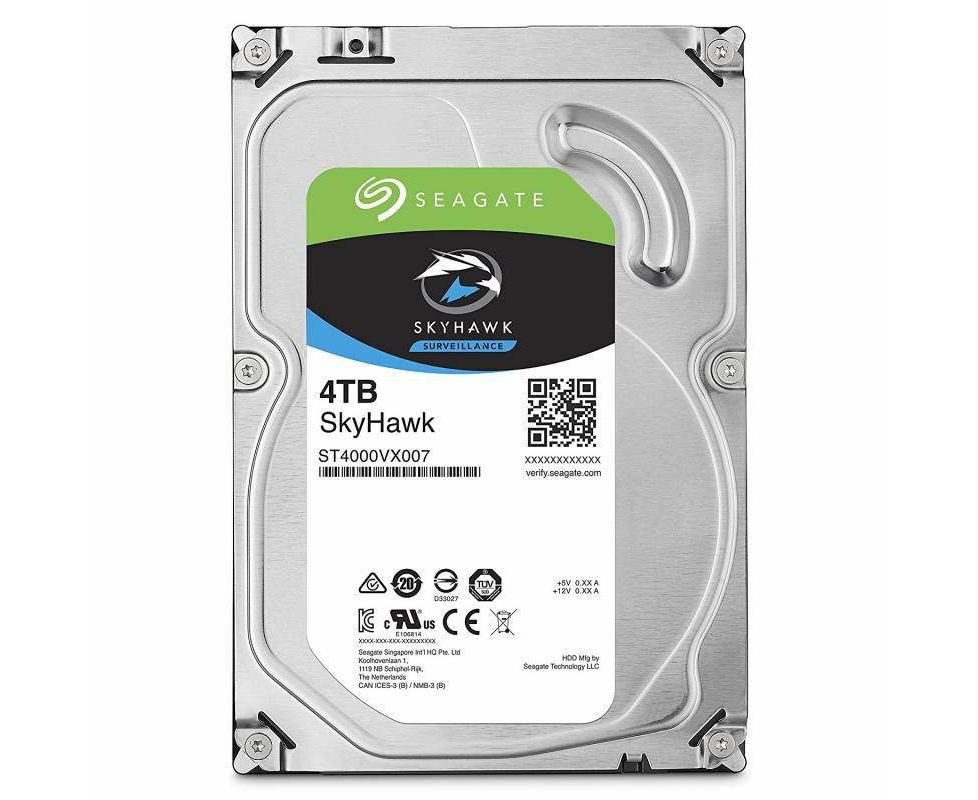 HDD 3.5" 4.0 TB 5900rpm SATA3 64 MB Seagate Sky Hawk (ST4000 VX007) 24/7, для систем видеонаблюдения и AV-серверов