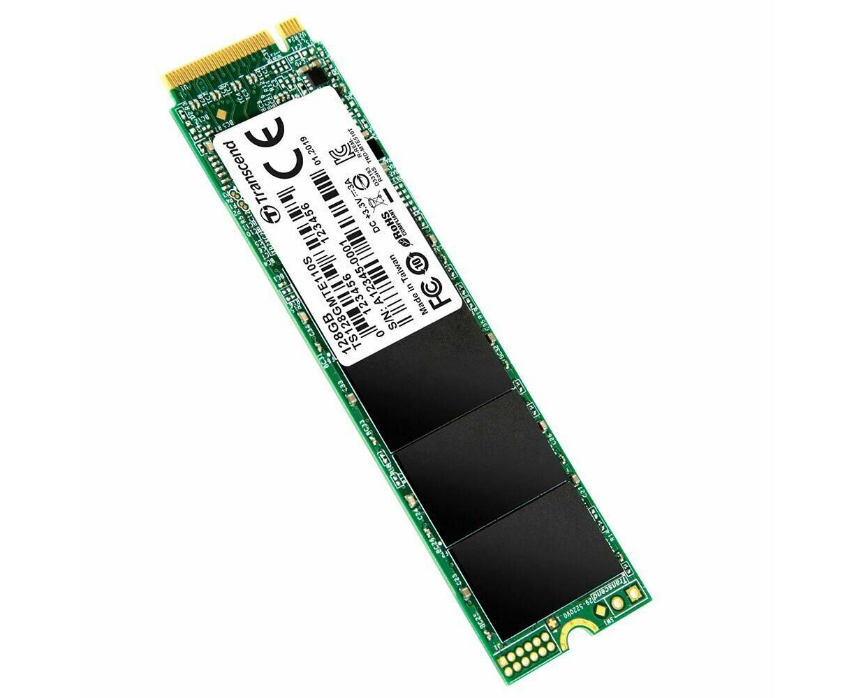 Внутренний SSD Transcend 128 GB MTE110 S, PC Ie 3.0 x4, R/W - 1500/1800 MB/s, (M.2), 2280, 3 D TLC NAND
